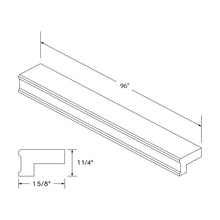 Craft Cabinetry Shaker White Light Rail Straight Molding Image Specifications