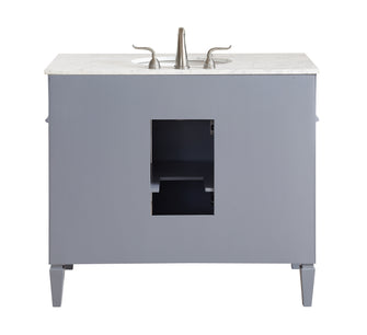 40 In. Single Bathroom Vanity Set In Grey