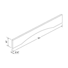 Craft Cabinetry Recessed Panel Gray Stain 31" Valance Image Specifications