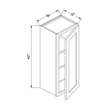 Craft Cabinetry Shaker White 18"W x 42"H Wall Cabinet Image Specifications