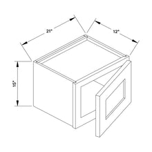 Craft Cabinetry Shaker Gray 21"W x 15"H Wall Cabinet Image Specifications