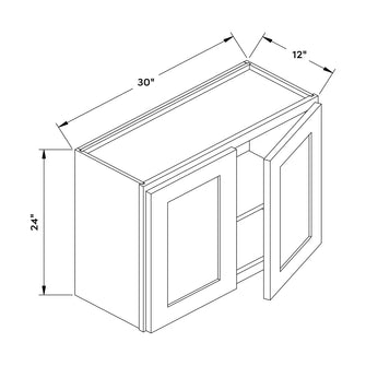 Craft Cabinetry Shaker Black 30”W x 24”H Wall Cabinet Image Specifications