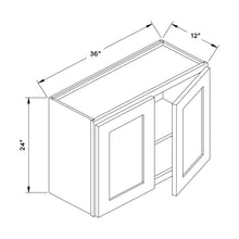 Craft Cabinetry Shaker Blue 36”W x 24”H Wall Cabinet Image Specifications
