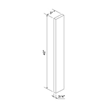 Craft Cabinetry Shaker Blue 3"W x 42"H Wall Filler Image Specifications